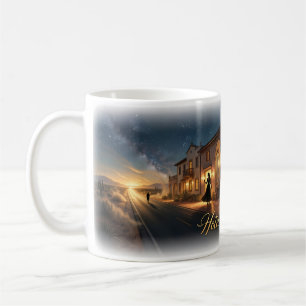 Wüsten-Mirage-Nacht-Hotel-Mysterium-Szene-Tasse Kaffeetasse