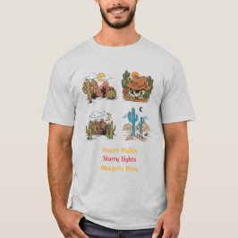 Wüsten Nächte Sternen Sehenswürdigkeiten Mückensti T-Shirt