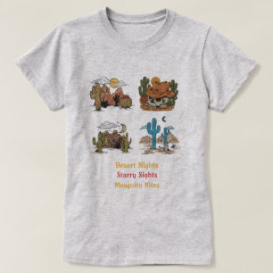 Wüsten Nächte Sternen Sehenswürdigkeiten Mückensti T-Shirt