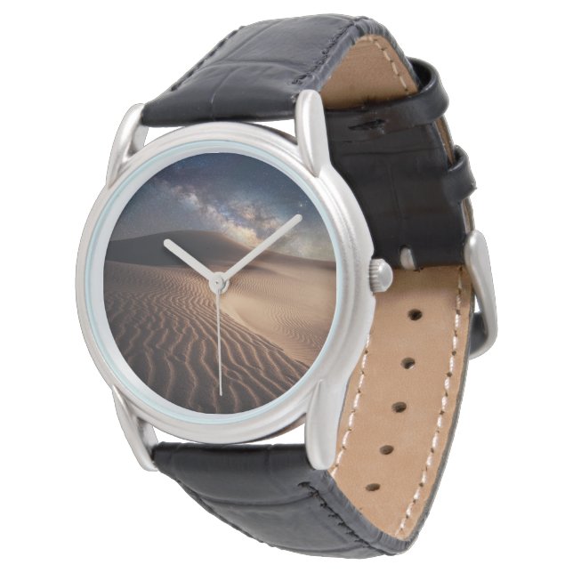 Wüsten | Ordos Stadt Mongolei China Armbanduhr (Schrägansicht)