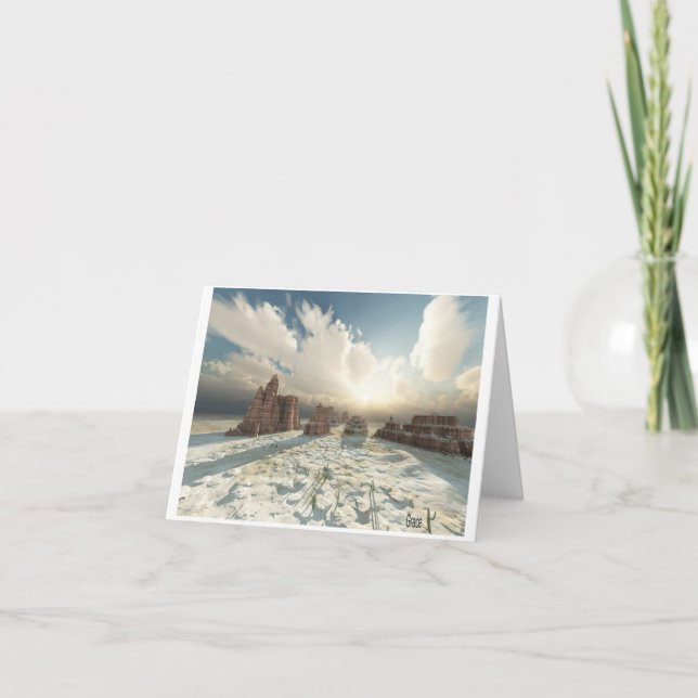 Wüsten-Pracht Notecard Karte (Vorderseite)