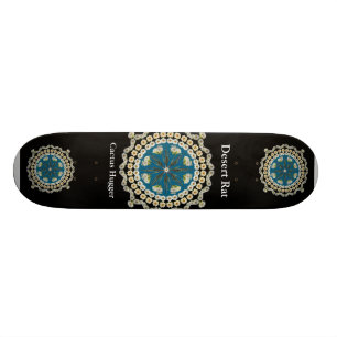 Wüsten-Raten-Skateboard mit Saguaro-Mandala Skateboard