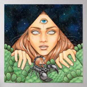 Wüsten-Reise-Plakat Poster