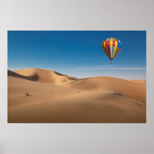 Wüsten   Sanddünen in der Wüste von Dubai Poster