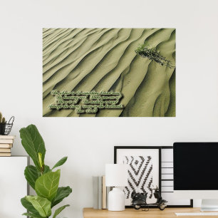 Wüsten-Schrift Inspirationsposter Poster