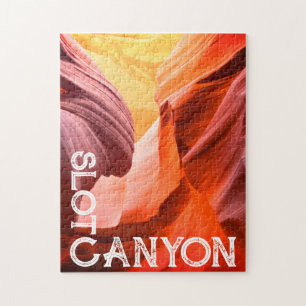 Wüsten-Slot-Canyon-Weißer Text oder Ihr Foto und T