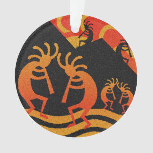 Wüsten-Sonnenuntergang Kokopelli Ornament