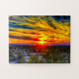 Wüsten-Sonnenuntergang Texas