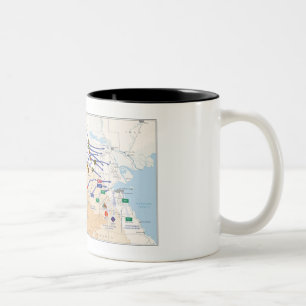 Wüsten-Sturm-Überlagerungs-Tasse Zweifarbige Tasse