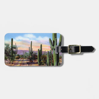 Wüsten-Szene Arizonas Sonoran Gepäckanhänger