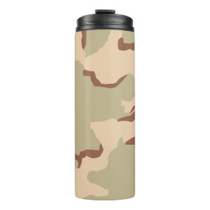 Wüsten-Tarnmuster-Hülle Beige Khaki Armee Tarnun Thermosbecher
