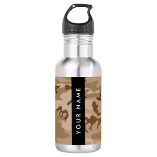 Wüsten-Tarnmuster, Ihr Name, Personalisieren Edelstahlflasche