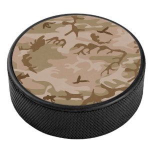 Wüsten-Tarnmuster, Militär-Muster, Armee Eishockey Puck