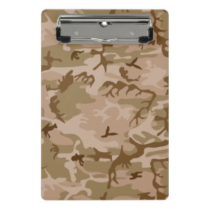 Wüsten-Tarnmuster, Militär-Muster, Armee Mini Klemmbrett