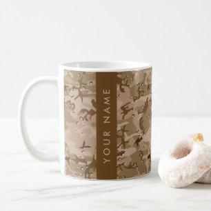 Wüsten-Tarnmuster-Steine, Ihr Name, Personalisiere Kaffeetasse