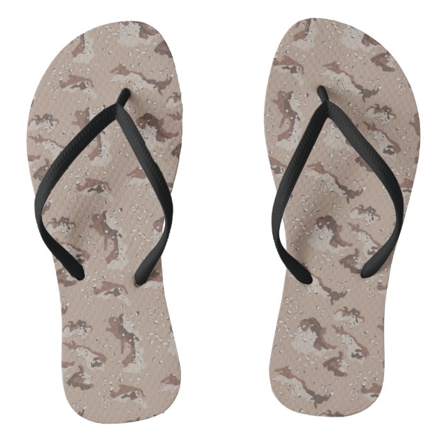 Wüsten-Tarnung 2 Flip Flops (Fußbett)
