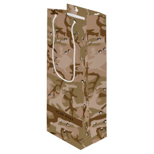 Wüsten-Tarnung Kieselsteine, Ihr Name, Personalisi Geschenktüte Für Weinflaschen