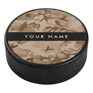 Wüsten-Tarnung Steine, Ihr Name, Personalisieren Eishockey Puck