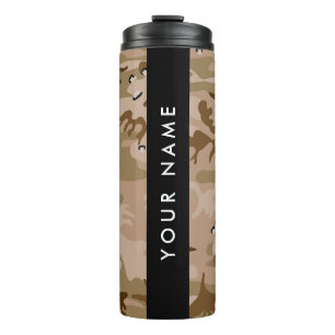 Wüsten-Tarnung Steine, Ihr Name, Personalisieren Thermosbecher