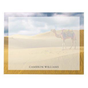 Wüsten Thar Desert Rajasthan India Camel Notizblock