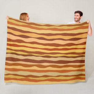 Wüsten-Träume Gold Verbranntes Orange Sienna Fleecedecke