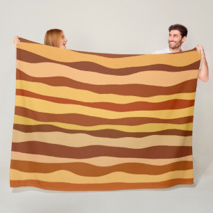 Wüsten-Träume Gold Verbranntes Orange Sienna Fleecedecke