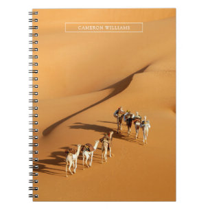 Wüsten   Tuareg Walk mit Kamellen Notizblock