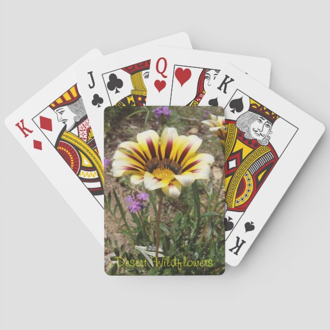 Wüsten-Wildblumen-Spielkarten Spielkarten (Rückseite)