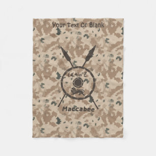 Wüstenabschirm und Speere Fleecedecke