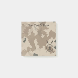 Wüstenabschirm und Speere Post-it Klebezettel