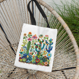 Wüstenblooms bestickt Eden Tasche