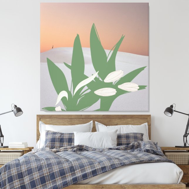 Wüstenblüte Leinwanddruck (Insitu (Schlafzimmer))