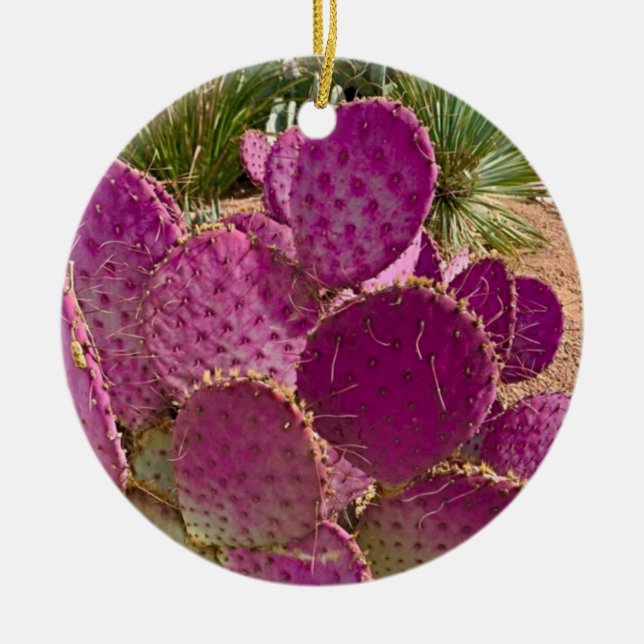 Wüstenblüten Keramik Ornament (Vorne)