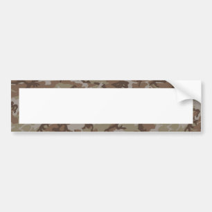 WüstenCamouflage (mit Weiß) Autoaufkleber
