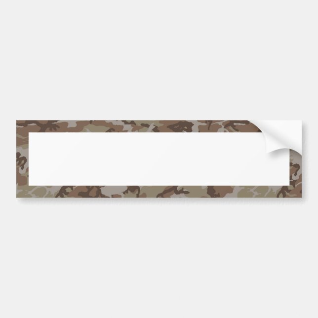 WüstenCamouflage (mit Weiß) Autoaufkleber (Vorne)