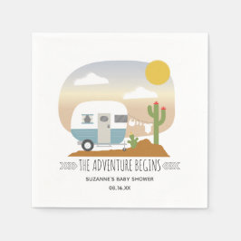 Wüstencamper Clothesline Blue Baby Dusche Serviette