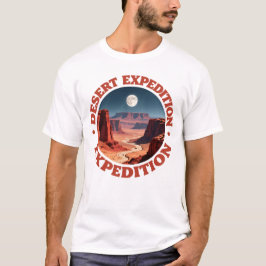 Wüstenexpedition Vintage-Reiseposter T-Shirt