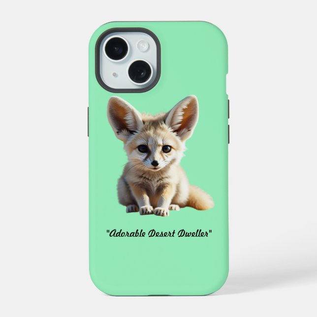 "Wüstenfox-Magie" iPhone 15 Hülle (Rückseite)