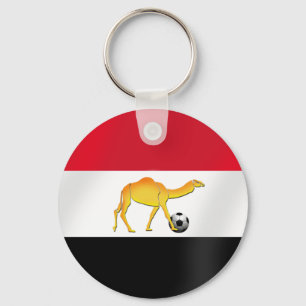 Wüstenfußballflagge Schlüsselanhänger