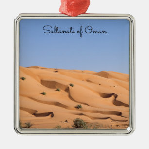 Wüstengebiet Wahiba Sands - Oman Ornament Aus Metall