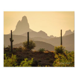 Wüstengebirge im Südwesten Weaver's Needle Arizona Fotodruck