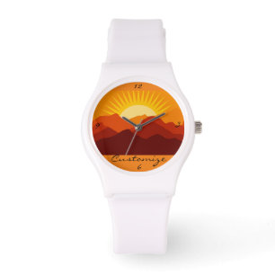 Wüstengebirge Sunset Thunder_Cove Armbanduhr