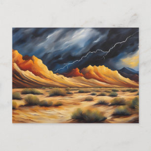 Wüstengewitter Postkarte