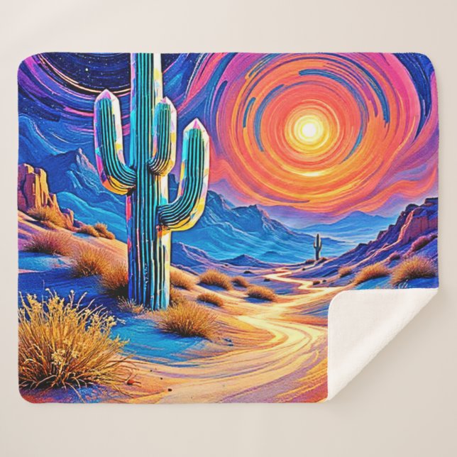 Wüstenglühen Sherpadecke (Vorderseite (Horizontal))