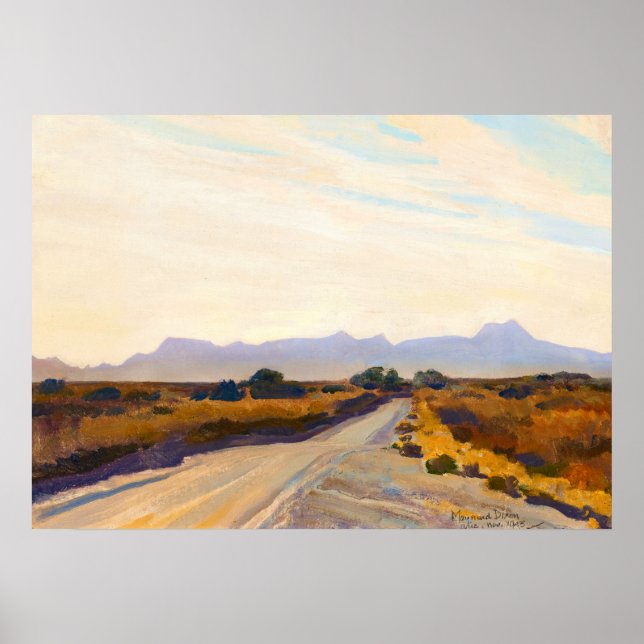 WüstenHerbst von Maynard Dixon Poster (Vorne)