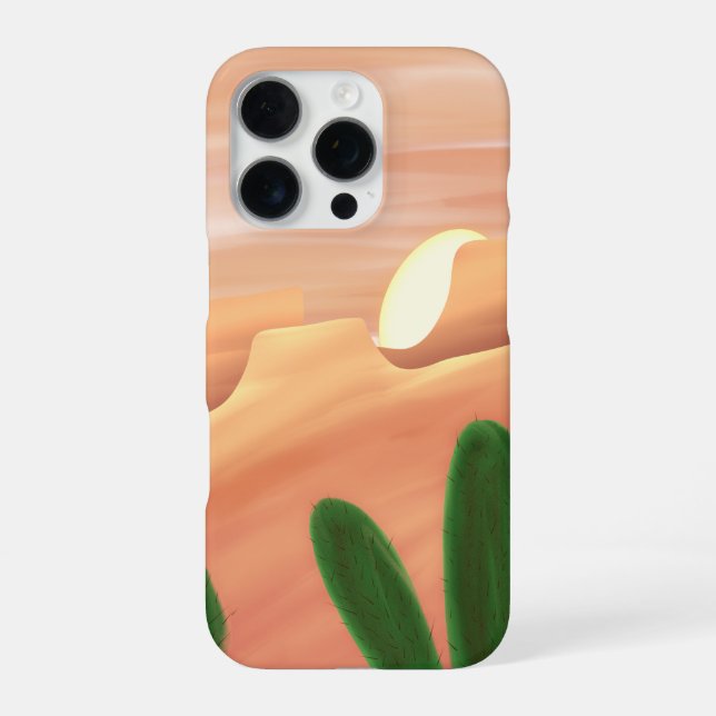 Wüstenhorizont – iPhone 16 Pro Hülle (Rückseite)