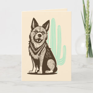 Wüstenhund Dankeskarte