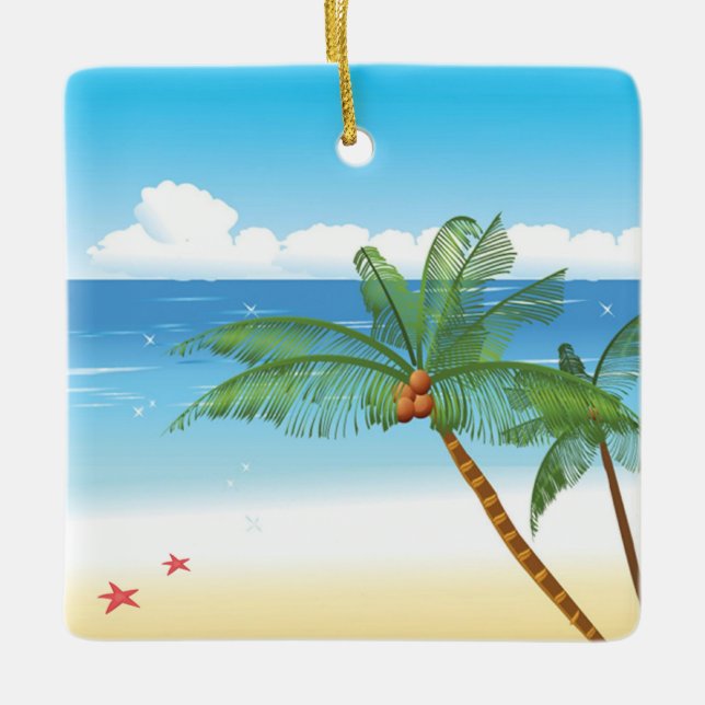 Wüsteninsel Keramikornament (Vorderseite)