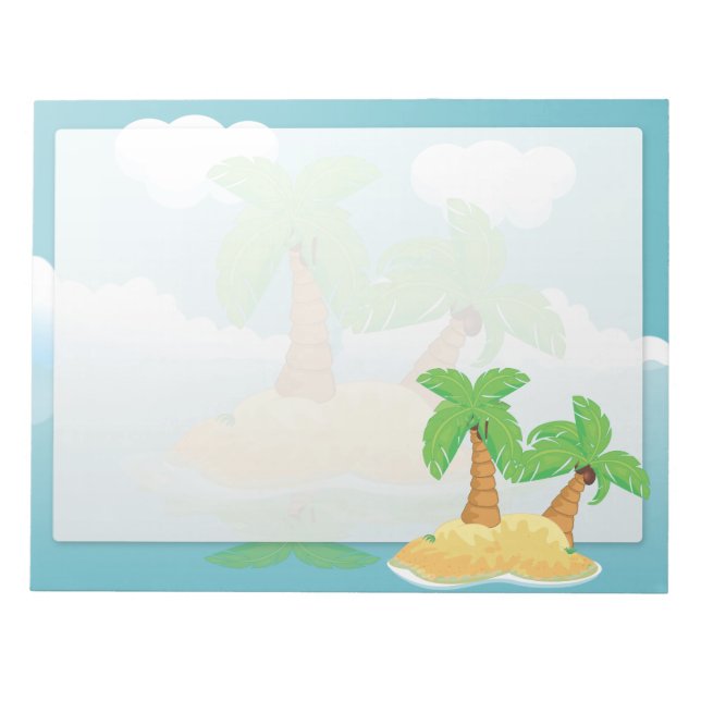 Wüsteninsel Notizblock (Vorderseite)