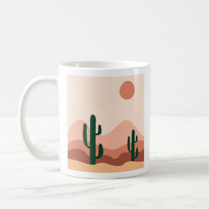 Wüstenkaktus boho art kaffeetasse